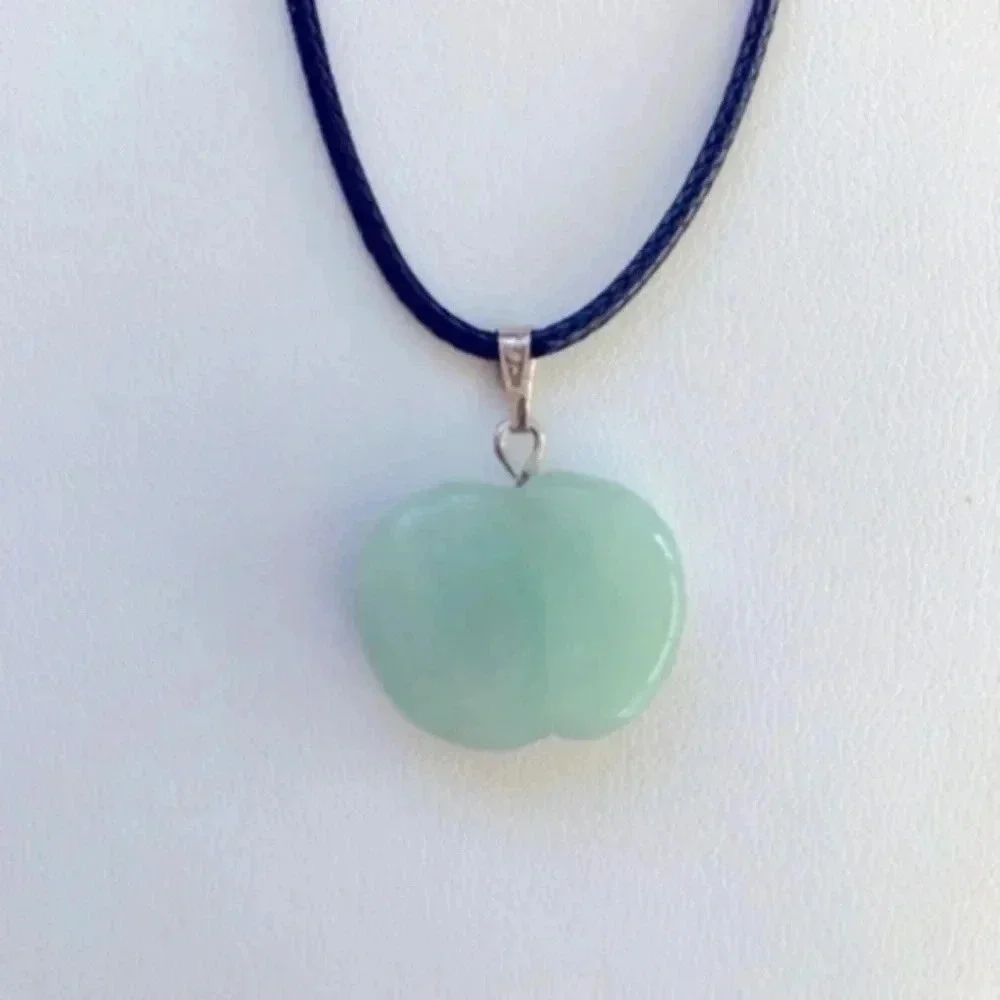 Amazonite Apple Stone Necklace NWT